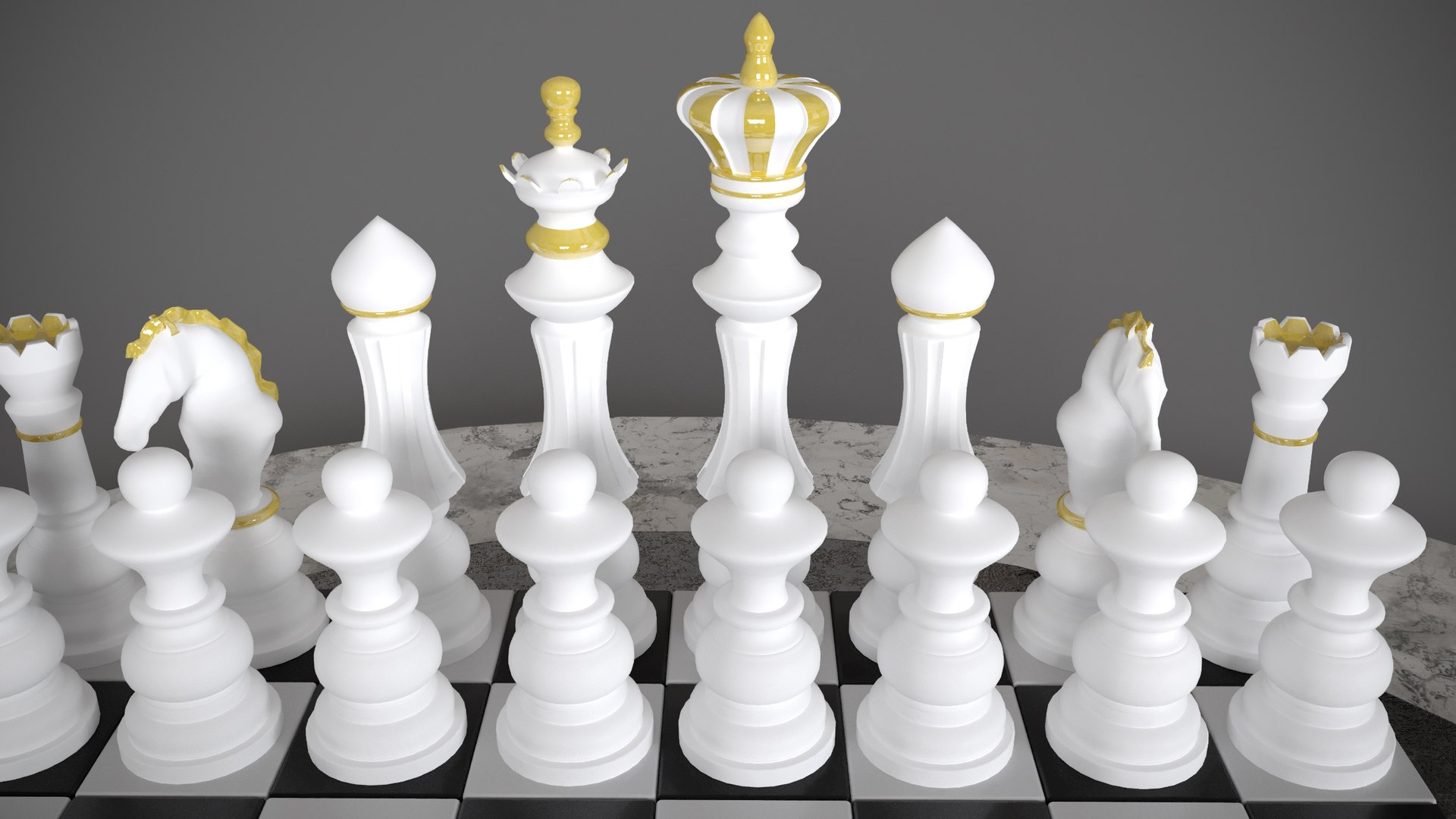 Printable Set Of Original Chess 3D Model - TurboSquid 2189968