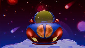 Stylized Spaceship 3D