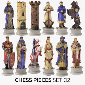 Chess Pieces Set 02