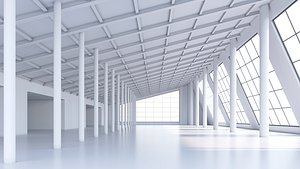 Basemesh interior space 02 3D model