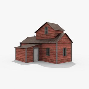 3D ready wild west house model