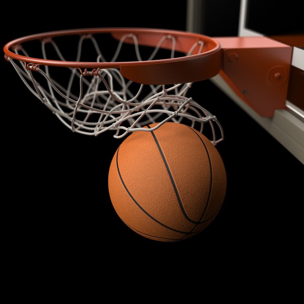 3d model basketball swooshing net