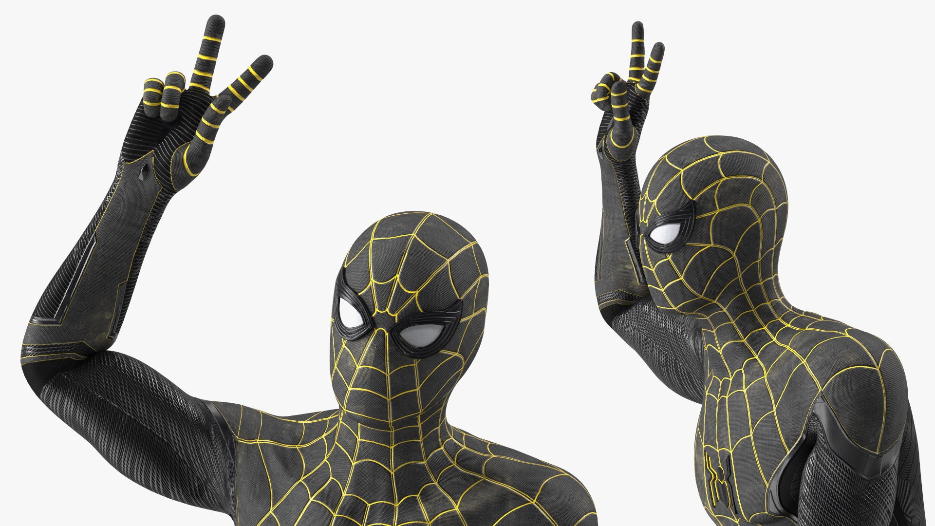 Spiderman Black Suit Hanging Pose 3D model - TurboSquid 2091914