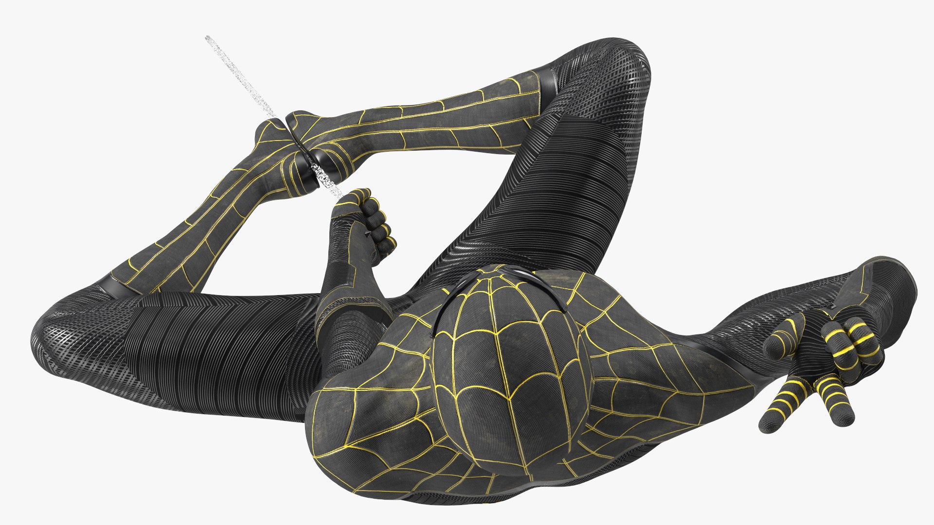 Spiderman Black Suit Hanging Pose 3D model - TurboSquid 2091914