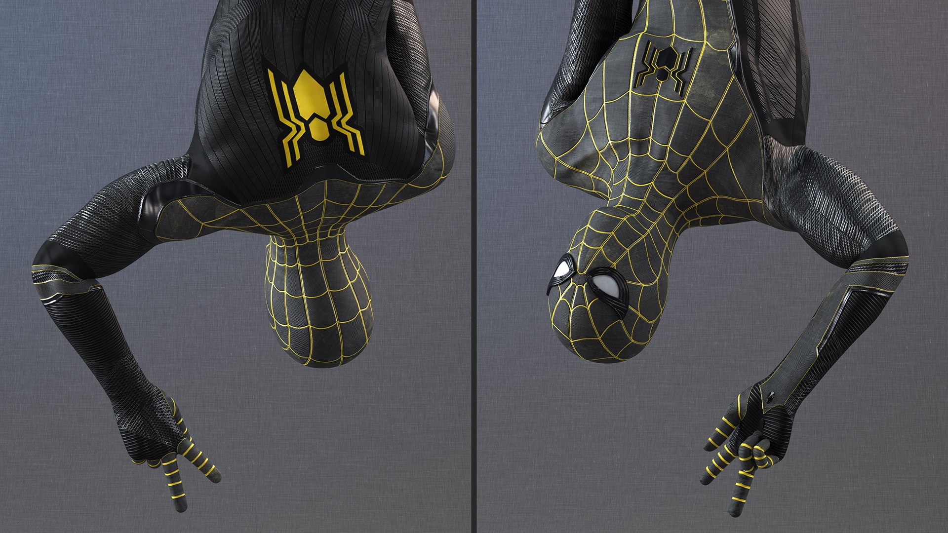 Spiderman Black Suit Hanging Pose 3D model - TurboSquid 2091914