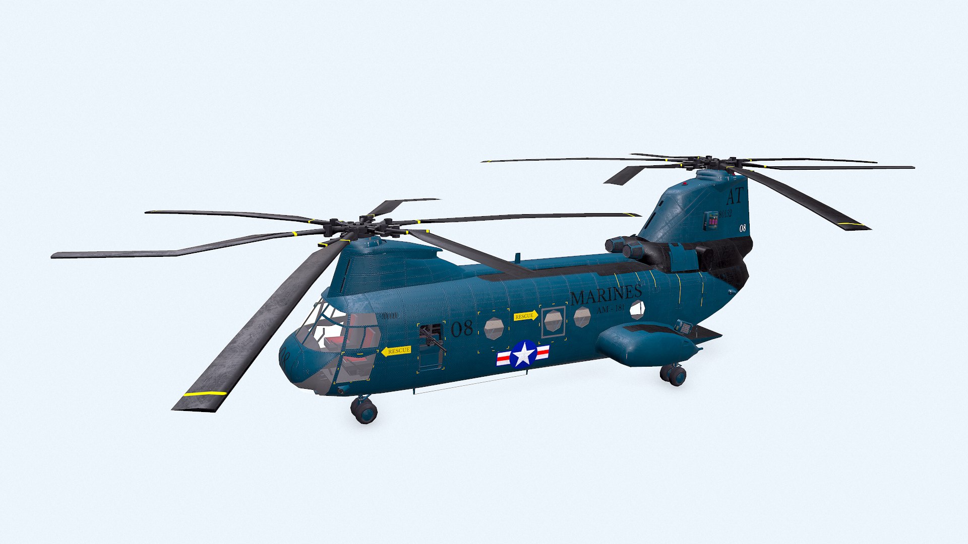 3D Boeing Vertol CH-46 Sea Knight Low-poly PBR model https://p.turbosquid.com/ts-thumb/kF/QHunUE/6v/screenshot002/png/1628569356/1920x1080/fit_q87/ac8486b62861a3a43d8405335f0c703e0399e920/screenshot002.jpg