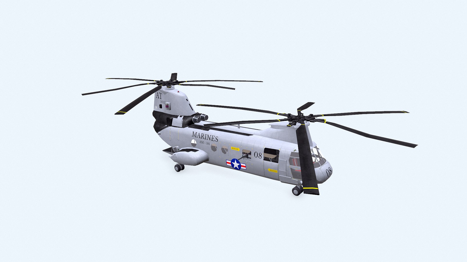 3D Boeing Vertol CH-46 Sea Knight Low-poly PBR model https://p.turbosquid.com/ts-thumb/kF/QHunUE/f4/screenshot022/png/1628569396/1920x1080/fit_q87/e6c205d941ef27c1c984bc2f8ed24faaa3b57a7a/screenshot022.jpg