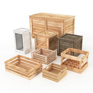 wooden crates model