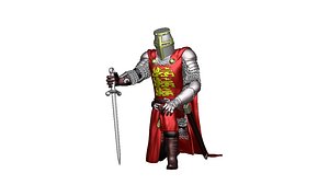 English crusader Infantry 8 3D model