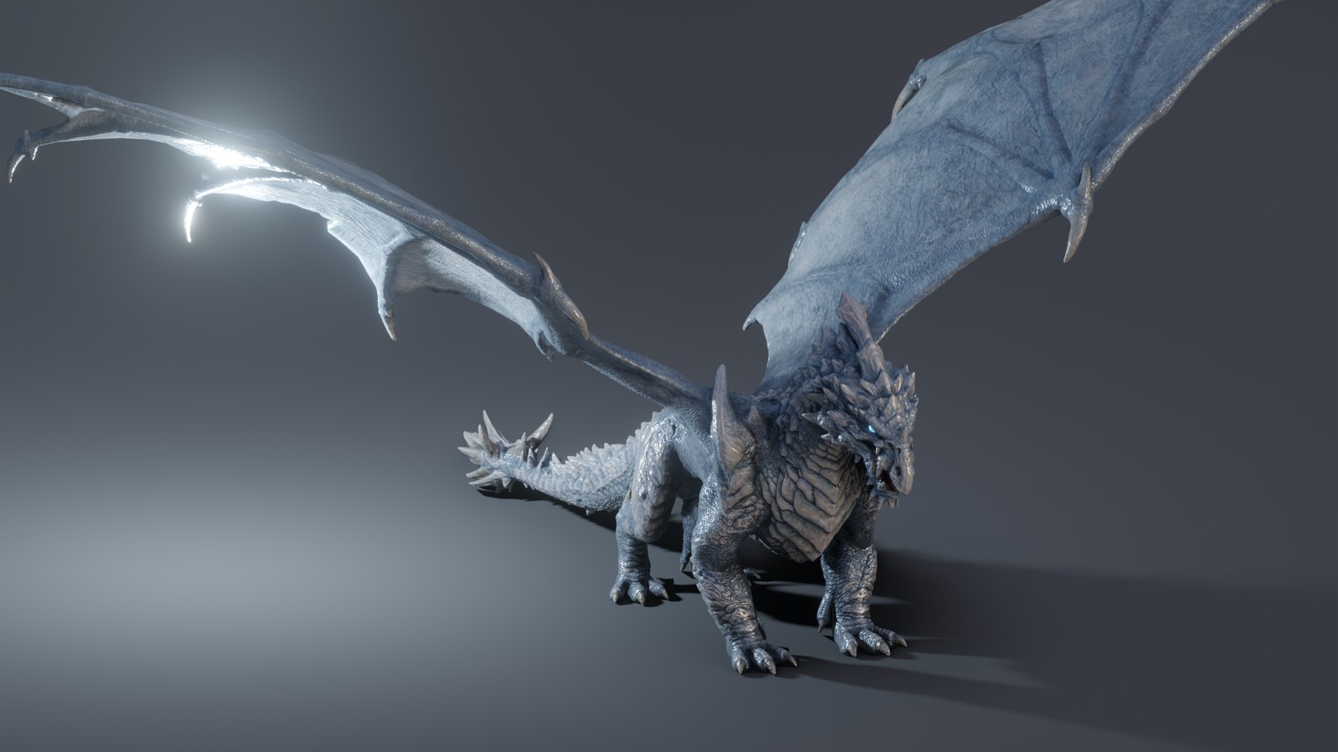 Ice dragon - Photorealistic and rigged 3D - TurboSquid 2047214