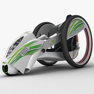 3d model compact electric car