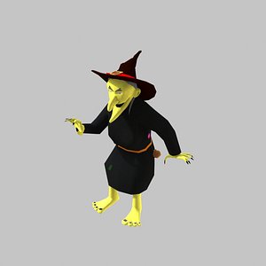 Witch Yellow Face 3D model