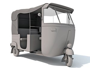 Bajaj Rickshaw Indian Mini Taxi
