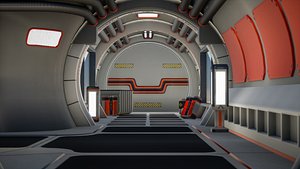 Modular SciFi Level 3D