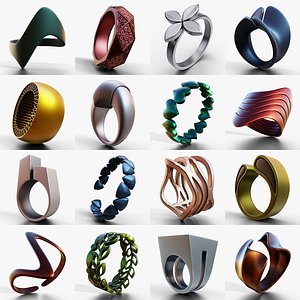 Luxury Ring Collection - 30 Premium 3D Printable Ring Designs