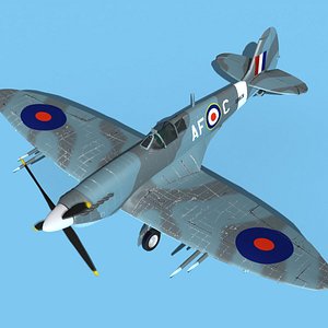3D Supermarine Spitfire MkXII V03