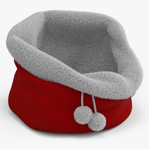 3D Santa Empty Bag Fur
