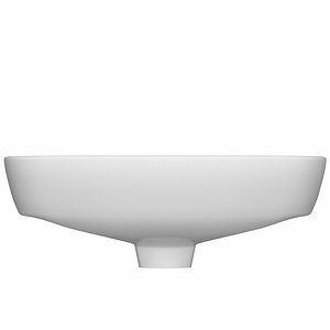 wall hung semi circle 3D model