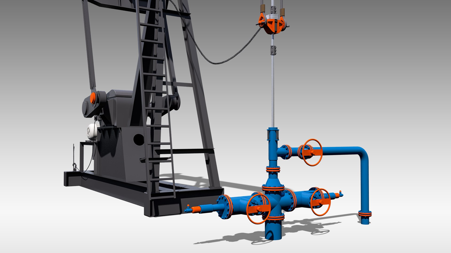 3D beam balanced pumpjack TurboSquid 1675904