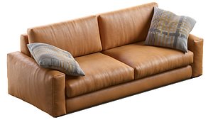 3D model leather sofa 810 fly