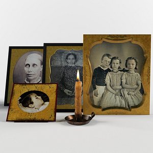 3d model post mortem photos old camera