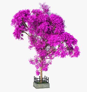 3D model tree lilac