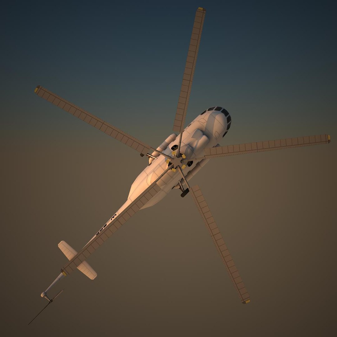 Mil Basic Helicopter 3d Max