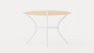 Nice Dining table 120 white 3D model