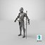 medieval knight plate armor 3D model