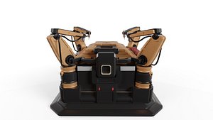 Sci-Fi Drone Launchpad model