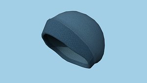 Blue Beanie Winter Cap 11 - Character Fashion Design 3D model