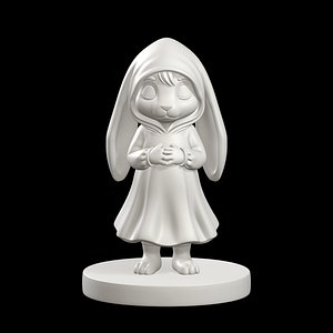 Hooded Bunny Figure