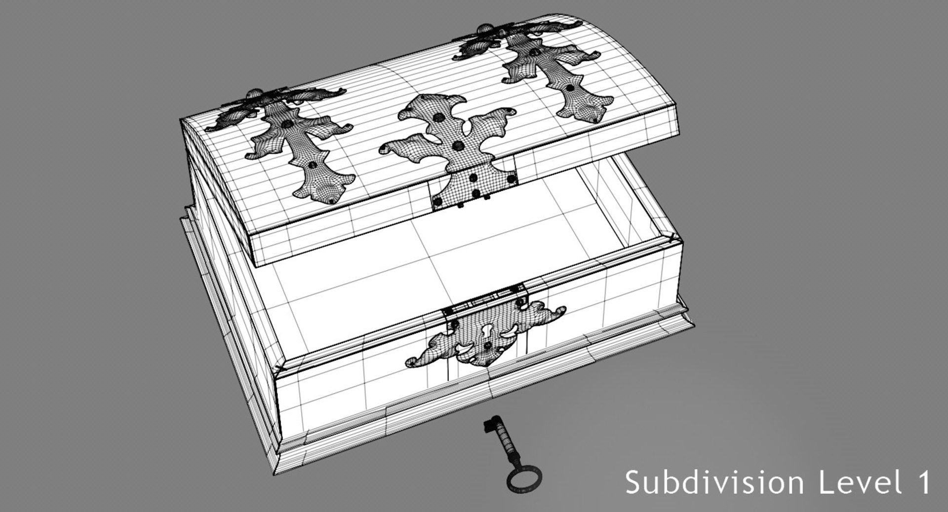 3D treasure chest model https://p.turbosquid.com/ts-thumb/kG/O2gNkS/ET5TCtFF/jewelry_box_wire_sudiv1/jpg/1514390841/1920x1080/fit_q87/f26bdd13fe45be9e08963bd32738ca4d96dfca45/jewelry_box_wire_sudiv1.jpg