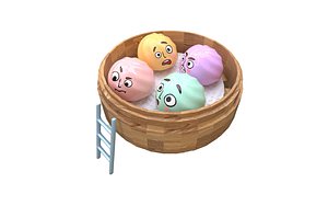 3D 3D cartoon Q version