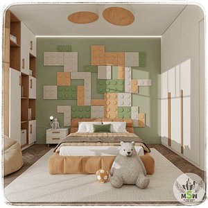 Kids Room 3 Blender Scene 3D model