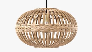 3D Eglo wicker rattan Hanging lamp model