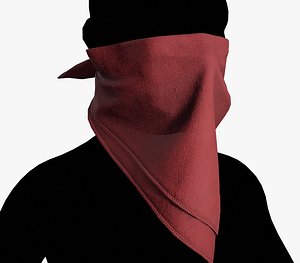 Red Bandana Face Mask