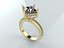 Diamond solitaire ring