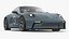 Sport Car Porsche 911 2024 Blue 3D model