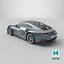 Sport Car Porsche 911 2024 Blue 3D model