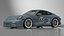 Sport Car Porsche 911 2024 Blue 3D model