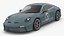 Sport Car Porsche 911 2024 Blue 3D model