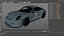 Sport Car Porsche 911 2024 Blue 3D model