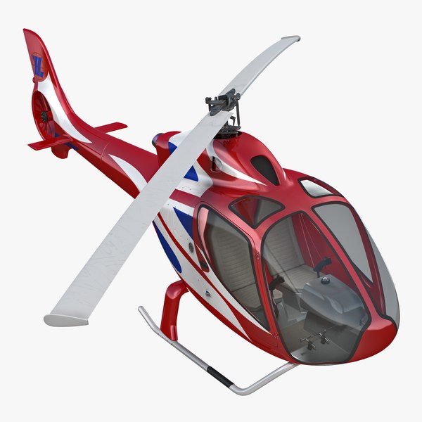 helicopter rt216 rigged 3D