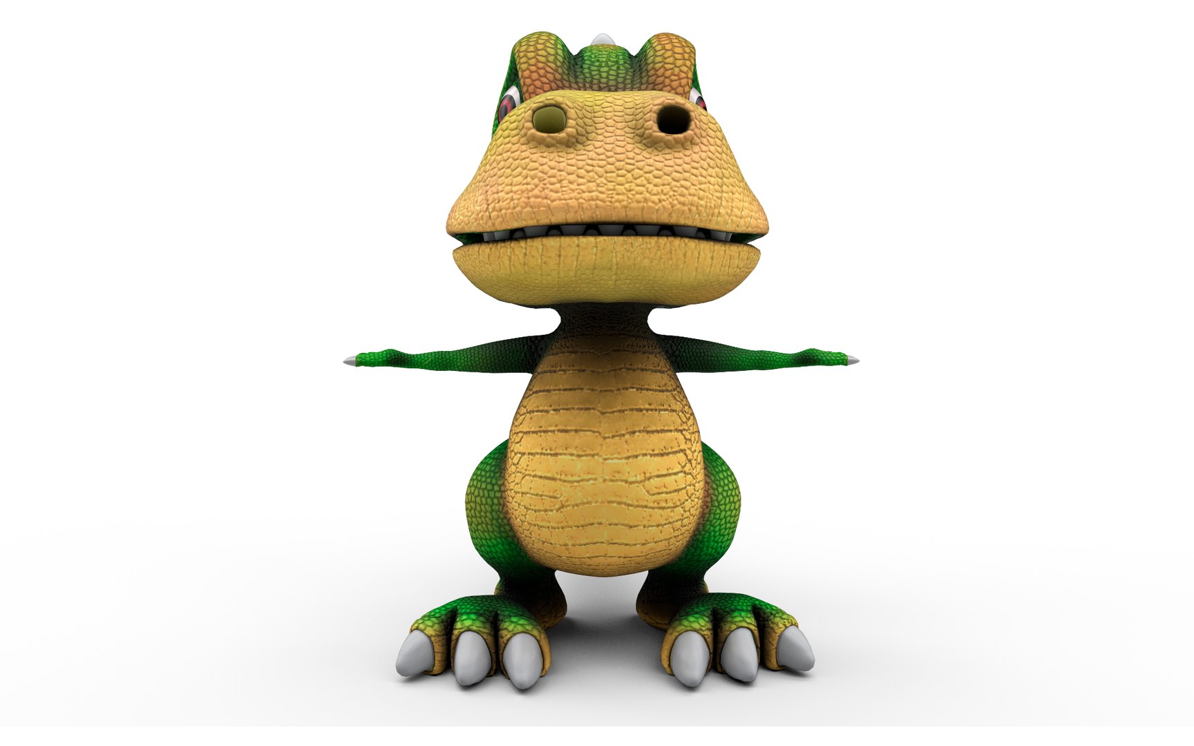 Dinosaur Cartoon 3D - TurboSquid 1192085