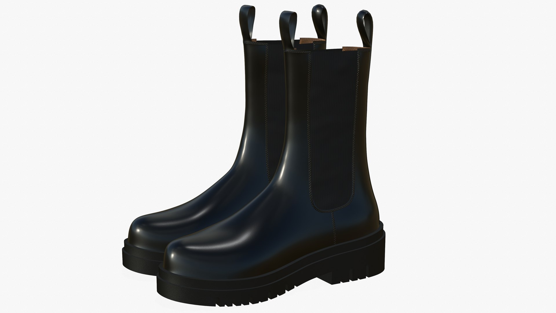 3D Leather Boots Women - TurboSquid 1812532