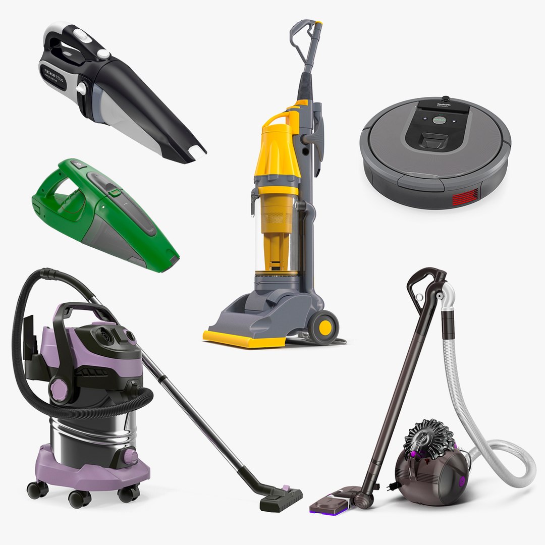 Vacuum Cleaners Collection 5 3D model preview