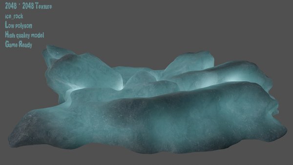 3D model snow frozen