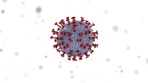 3D corona virus animation