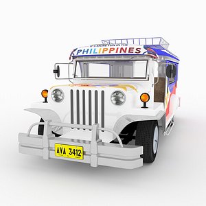 3D philippine jeepney
